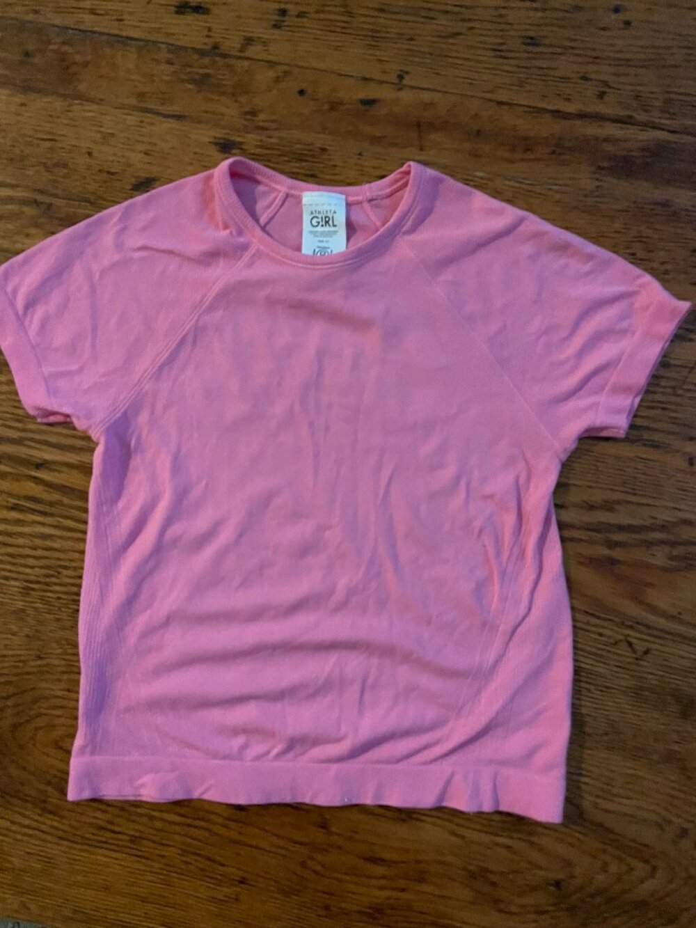 Athleta Girl Power Up Seamless Sport Length Tee, Size 8-10